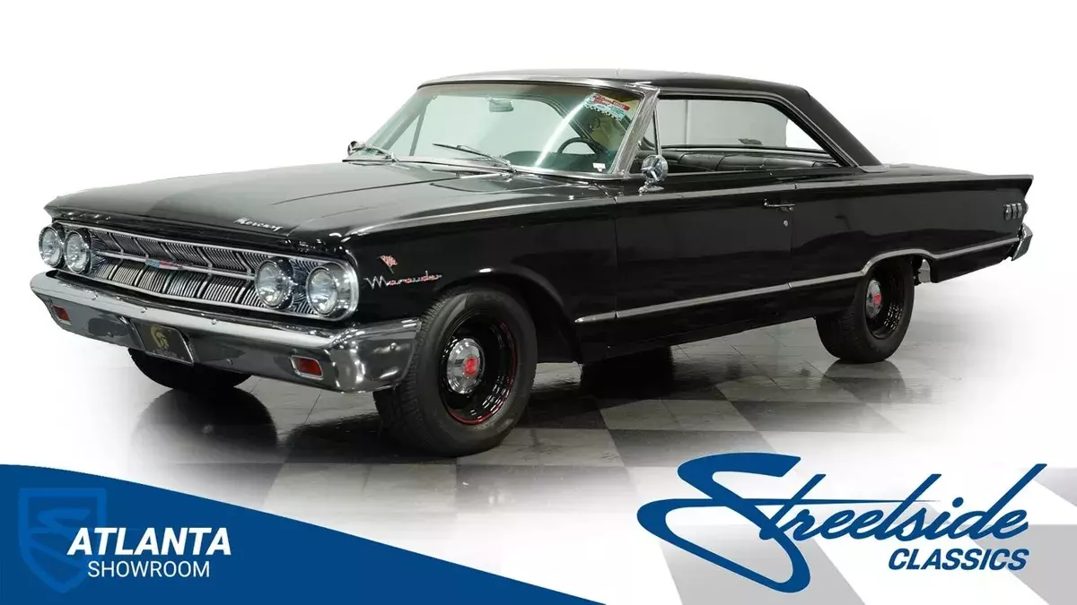 classic vintage chrome marauder 390 v8 manual transmission black 1963 Mercury Marauder