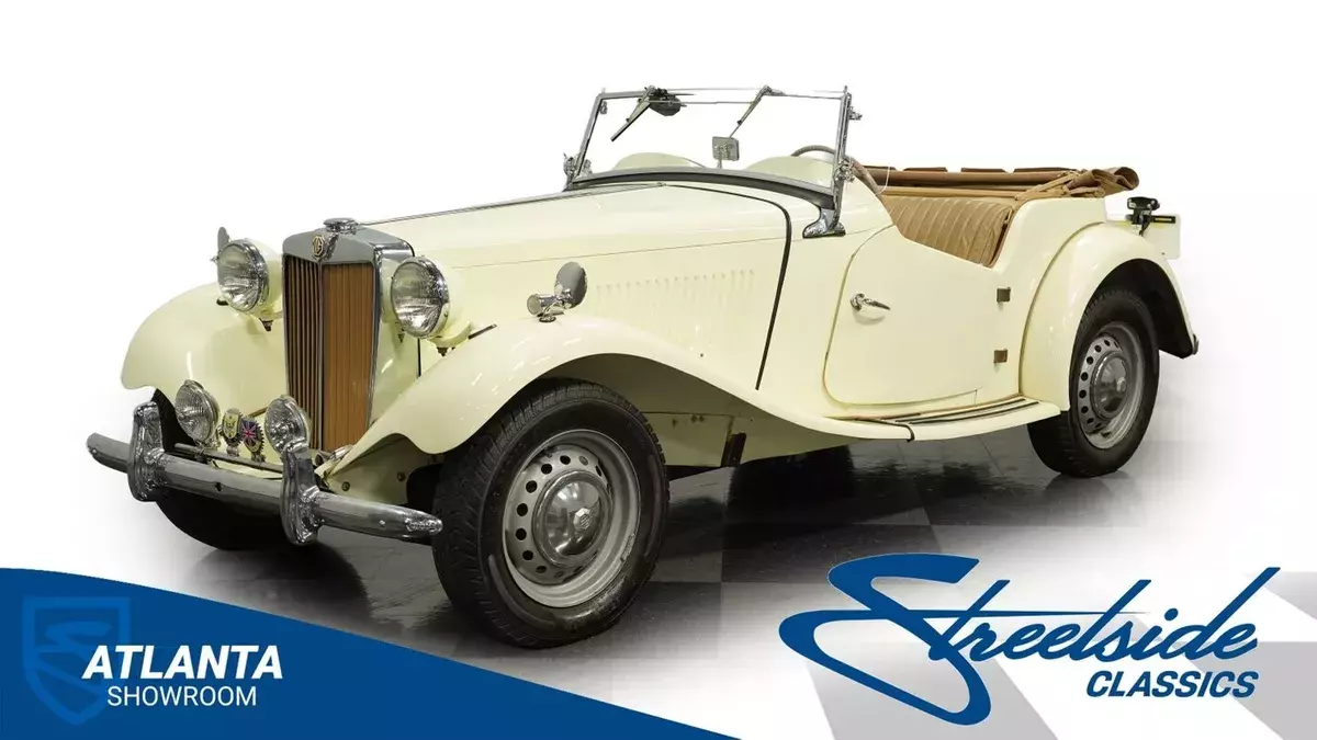 classic vintage chrome mg td 1250cc motor manual transmission 1953 MG T-Series