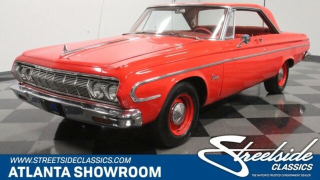 classic vintage chrome mopar 383 v8 4-speed manual trans red 1964 Plymouth Other --