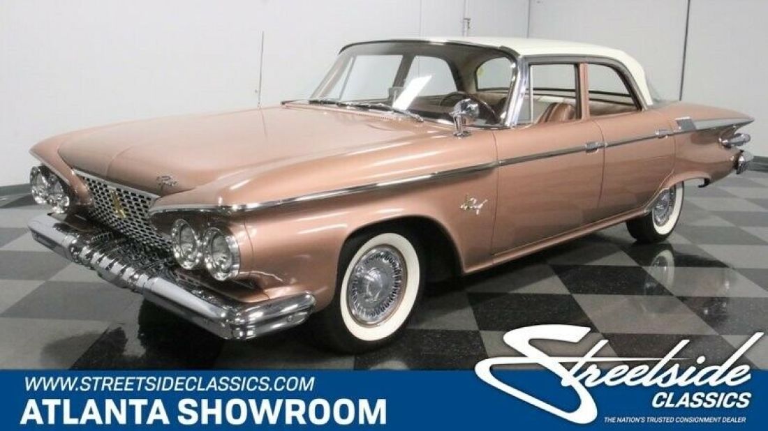 classic vintage chrome mopar fury 318 v8 3-speed auto transmission bronze 1961 Plymouth Fury Sedan