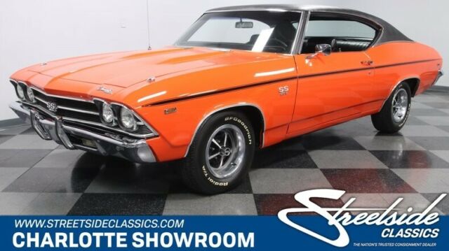 classic vintage chrome muscle car chevy BBC automatic restored Super Sport 1969 Chevrolet Chevelle SS 396