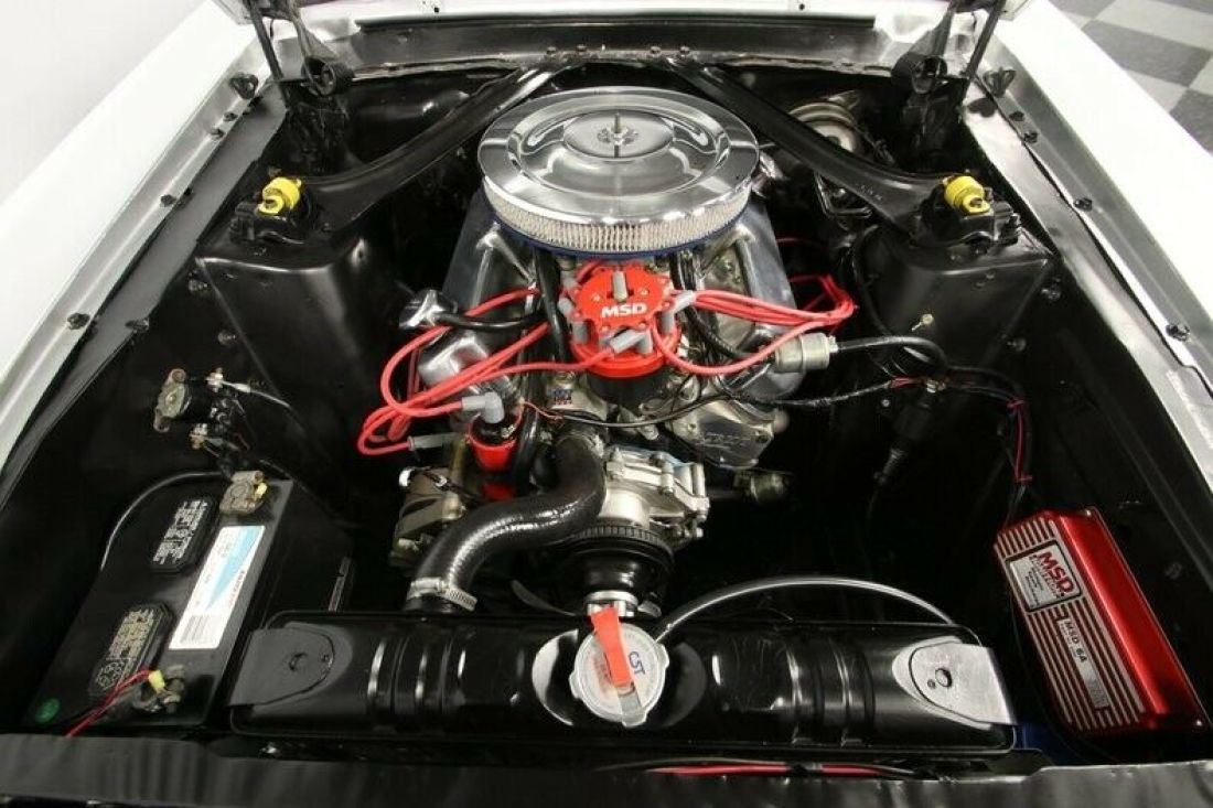 classic vintage chrome muscle car pony MSD Patriot aluminum heads 1967 Ford Mustang S Code Fastback GT