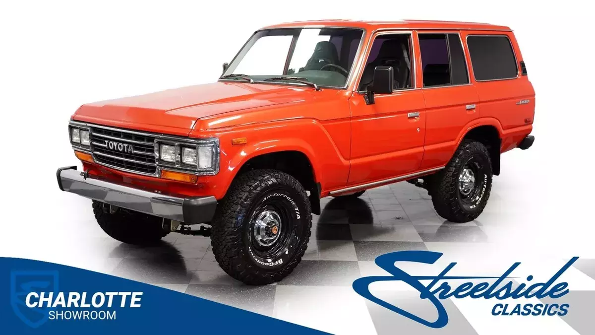 classic vintage chrome off road 4wd wheel drive Japanese SUV automatic transmiss 1988 Toyota Land Cruiser FJ62