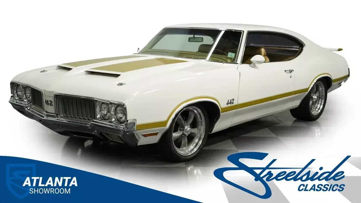 classic vintage chrome olds 442 455 big block v8 auto transmission 1970 Oldsmobile Cutlass 442