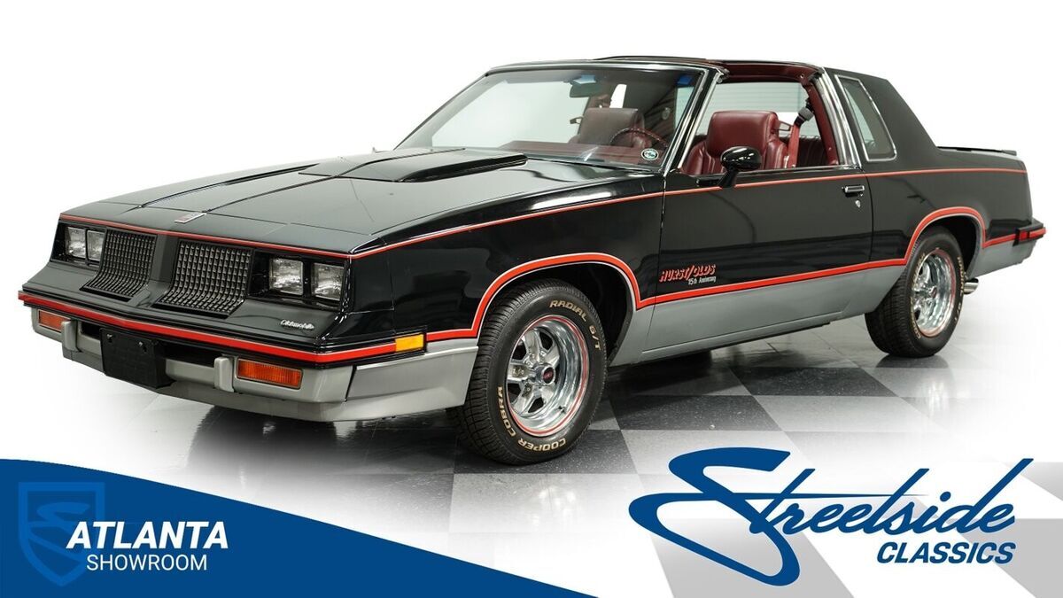 classic vintage chrome olds hurst 5.0 liter v8 auto transmission 1983 Oldsmobile Cutlass Hurst/Olds 15th Anniversary