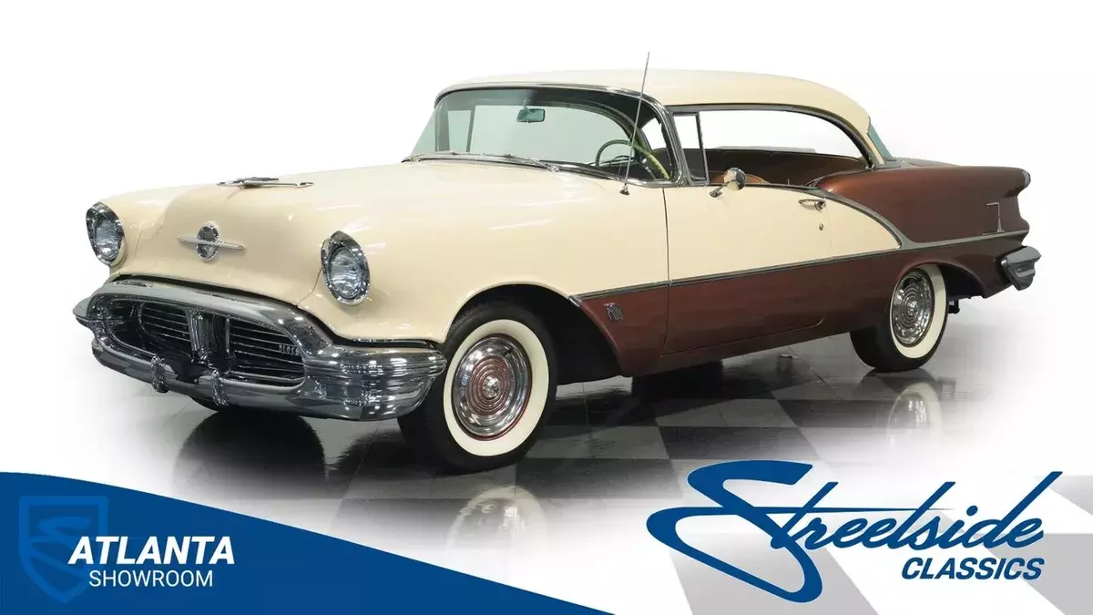 classic vintage chrome olds super 88 coupe rocket v8 auto transmission 1956 Oldsmobile Super 88 Holiday Coupe