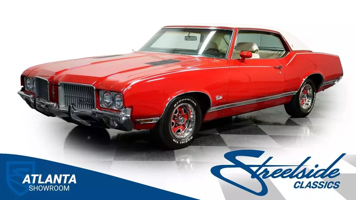 classic vintage chrome olds supreme 350 v8 auto transmission red 1971 Oldsmobile Cutlass Supreme
