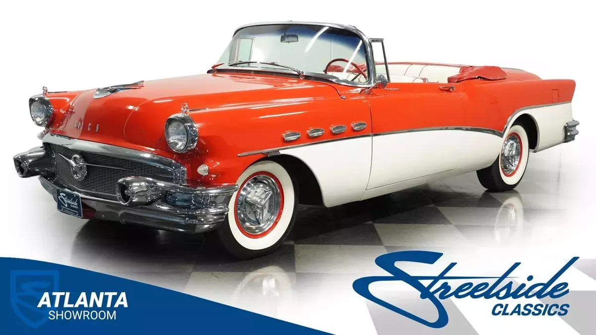 classic vintage chrome roadmaster convertible 322 v8 auto transmission 1956 Buick Roadmaster Convertible