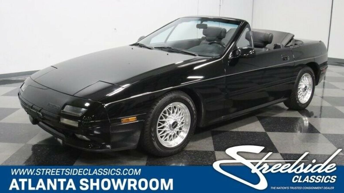 classic vintage chrome rx-7 convertible rotary motor 4-speed auto transmission b 1989 Mazda RX-7 Convertible