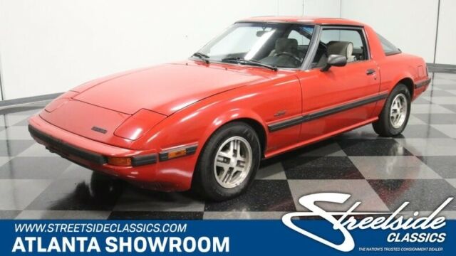 classic vintage chrome rx7 gs rotary engine 4 speed auto transmission red 1984 Mazda RX-7 GS