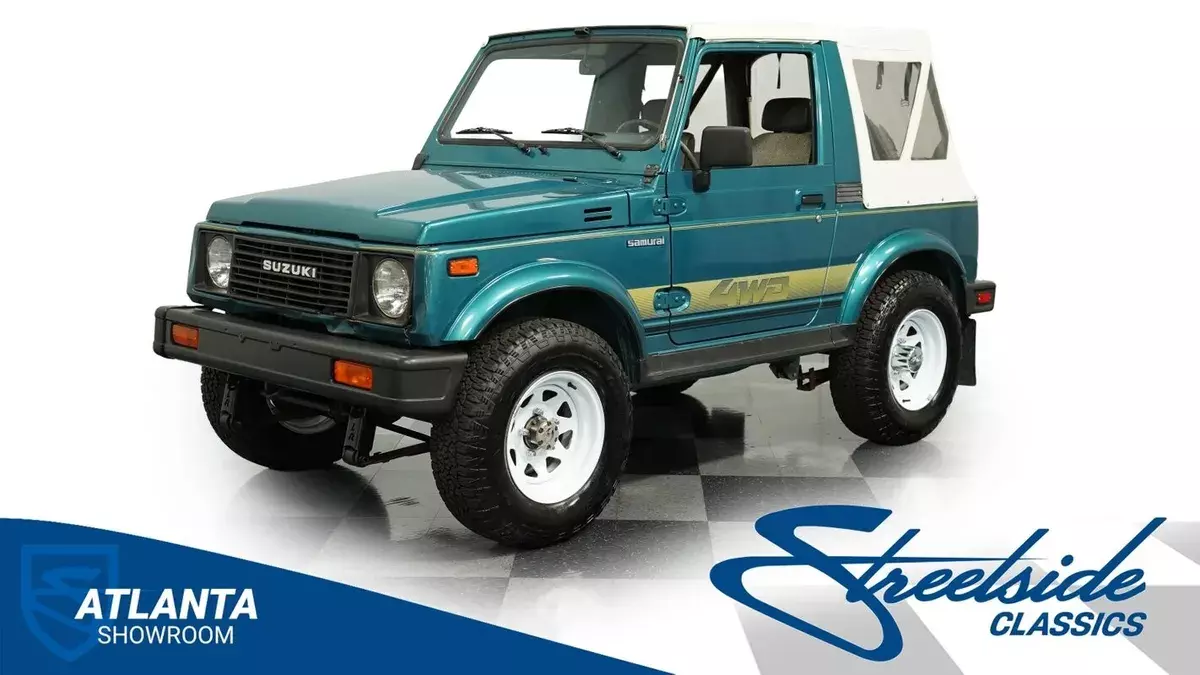 classic vintage chrome samurai 1.3 inline 4 cylinder manual transmission 1987 Suzuki Samurai