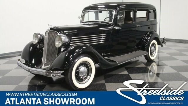 classic vintage chrome sedan flathead 6 cylinder manual transmission black 1934 Chrysler Sedan CA