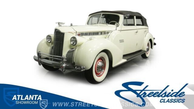 classic vintage chrome super 8 phaeton convertible inline 356 v8 1940 Packard Super 8 Phaeton Convertible 4 Door