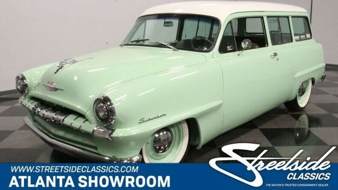 classic vintage chrome suv mopar restomod 408 v8 manual seafoam green 1953 Plymouth Other Restomod