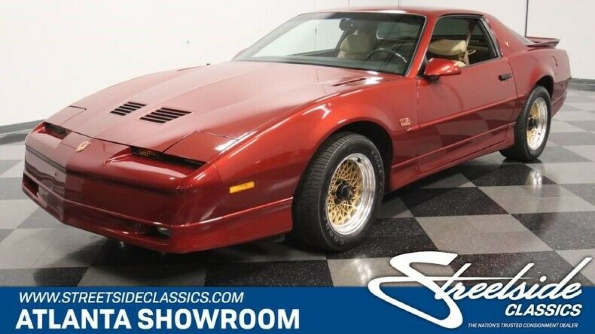 classic vintage chrome trans am gta 5.7 liter l98 v8 auto trans firemist red 1987 Pontiac Firebird Trans Am GTA