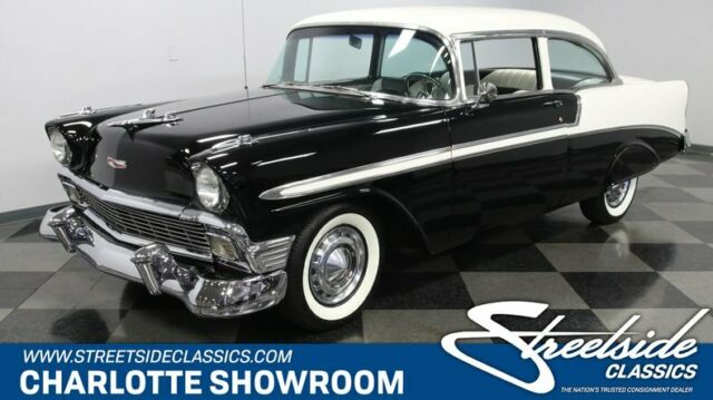 classic vintage chrome tri 5 chevy sbc automatic air conditioning tuxedo black 1956 Chevrolet Bel Air/150/210 --