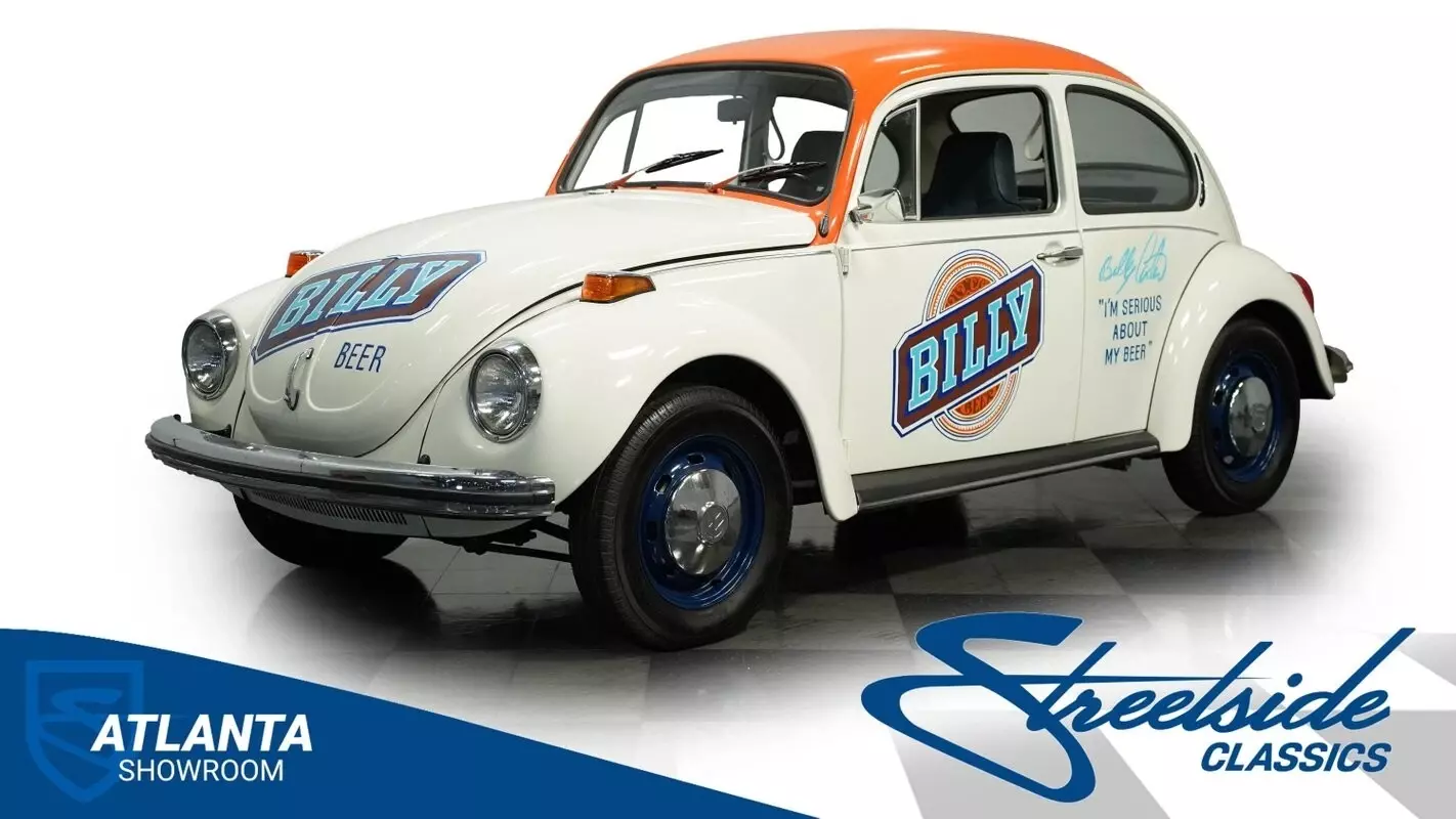 classic vintage chrome vw bug billy beer 1500cc manual transmission 1972 Volkswagen Beetle-New Billy Beer