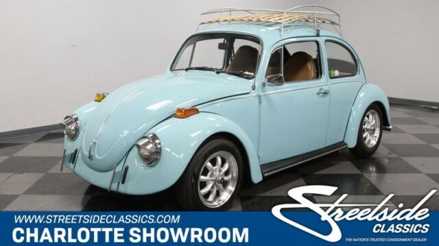 classic vintage chrome vw bug polished aluminum wheels rack baja style exhaust 1973 Volkswagen Beetle - Classic --