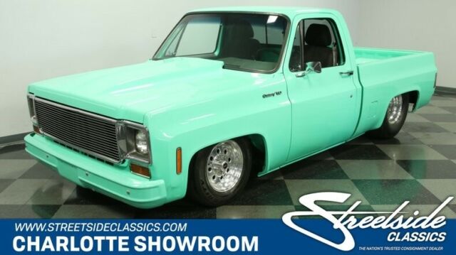 classic vintage chrome Weld Racing MSD Ride Tech air ride Hooker Headers 1973 Chevrolet C-10 Custom