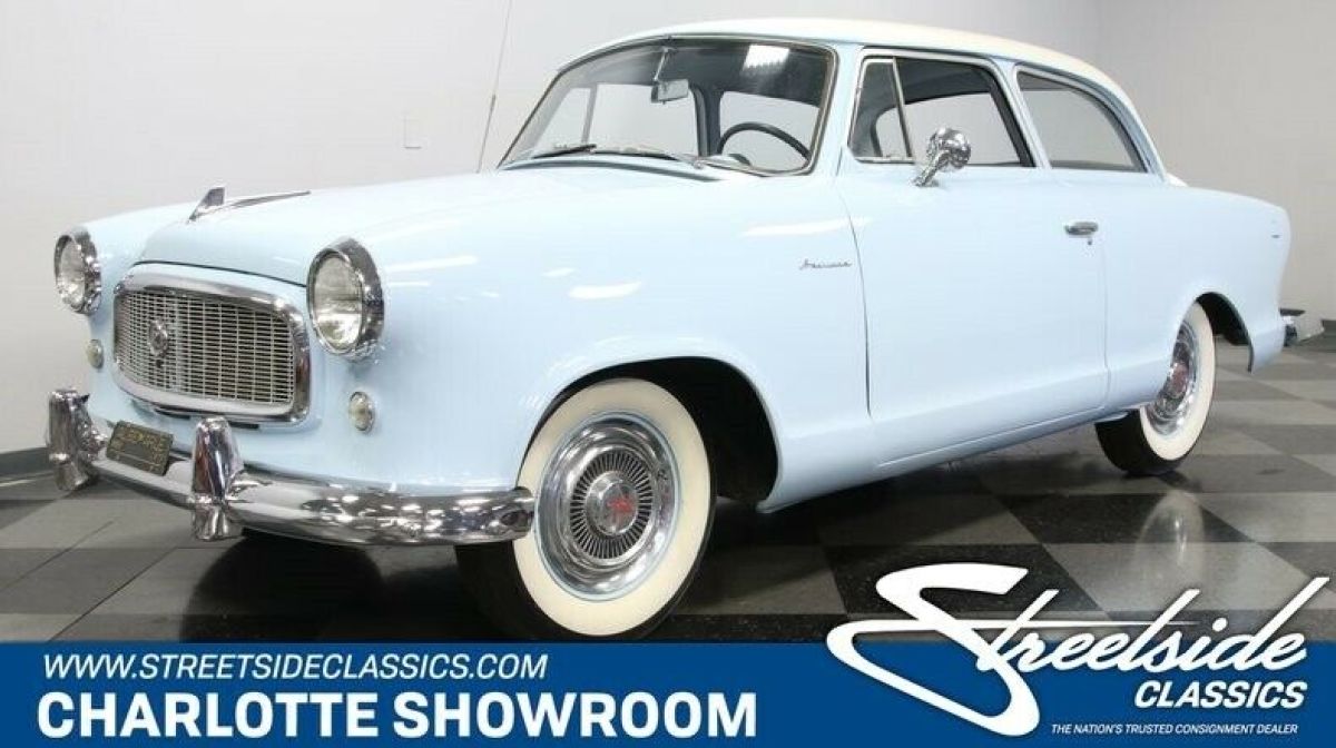classic vintage chrome wide white wall tires cloth interior 1959 AMC Other American