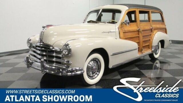 classic vintage chrome woody wagon silver streak 248 v8 1948 Pontiac Silver Streak Woody Wagon