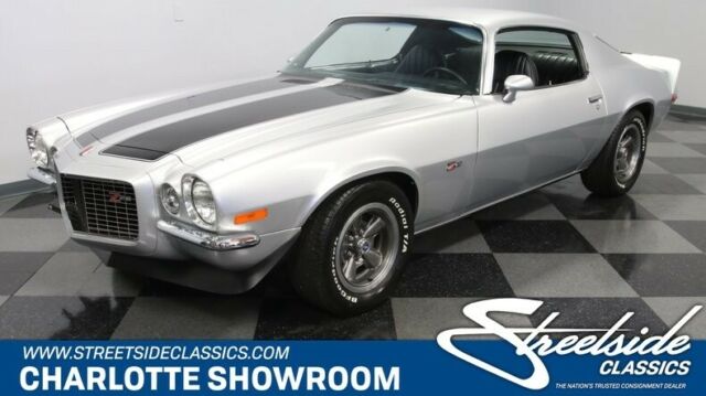 classic vintage chrome z28 split bumper chevy sbc restored silver black interior 1971 Chevrolet Camaro Z/28
