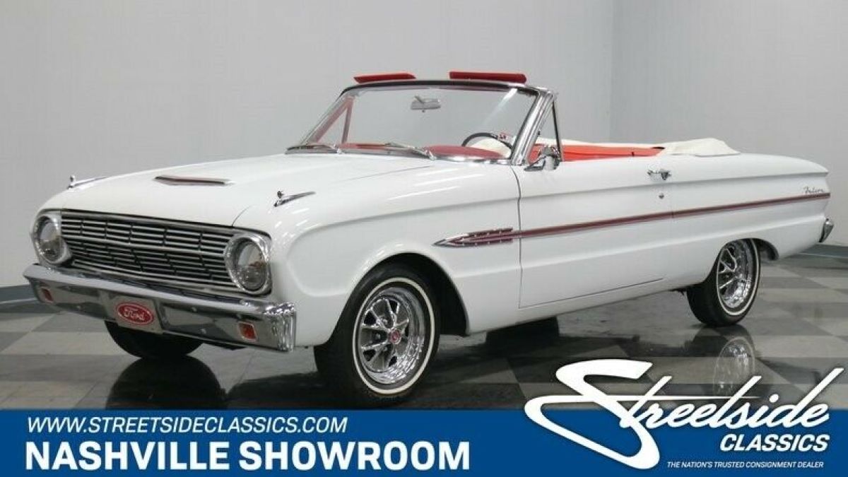 Classic vintage convertible power top 331 stroker V8 4 speed manual 1963 Ford Falcon Futura Convertible