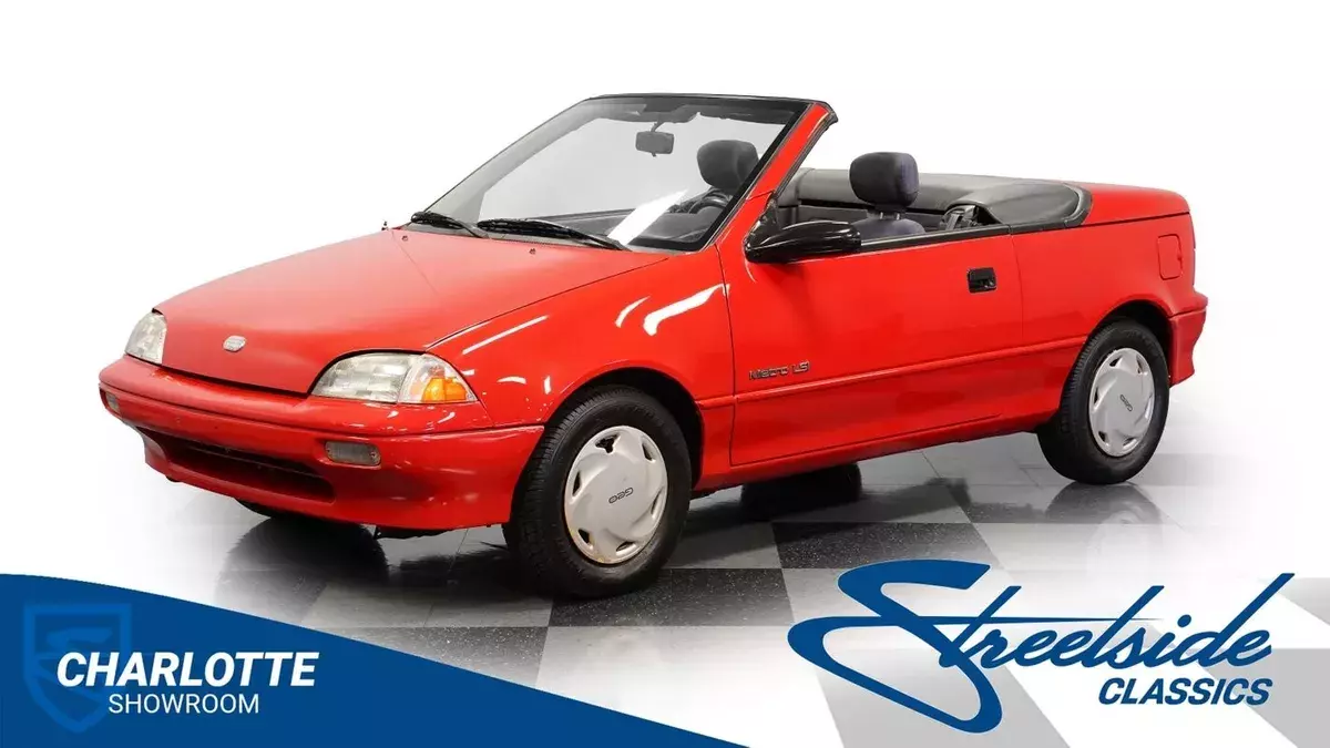classic vintage drop rag top compact economic 2 door 1991 Geo Metro Convertible