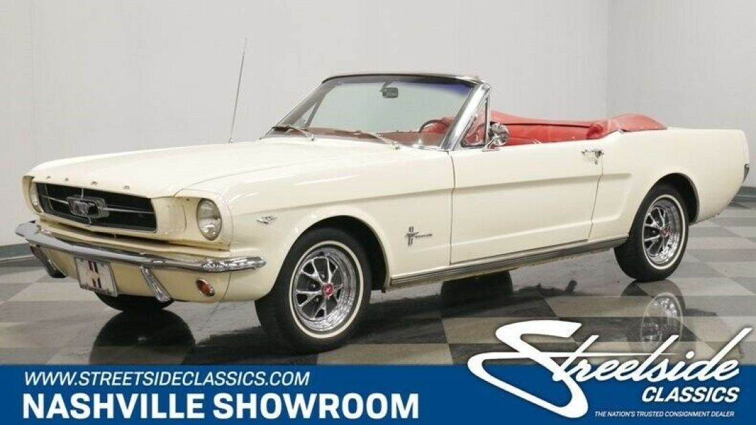 Classic vintage drop top Pony A code convertible 1965 Ford Mustang Convertible
