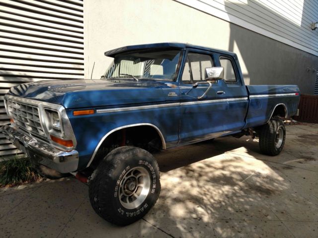 Classic Vintage Highboy 4wd SuperCab Ford F 250 RARE 1979 Ford F-250 XLT Ranger