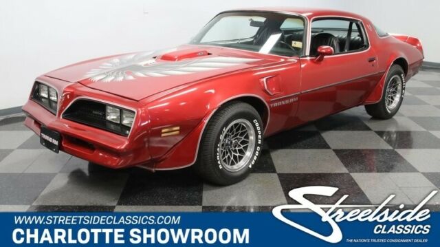 classic vintage honeycomb wheel Firethorn red black vinyl interior TA Flowmaster 1978 Pontiac Firebird Trans Am