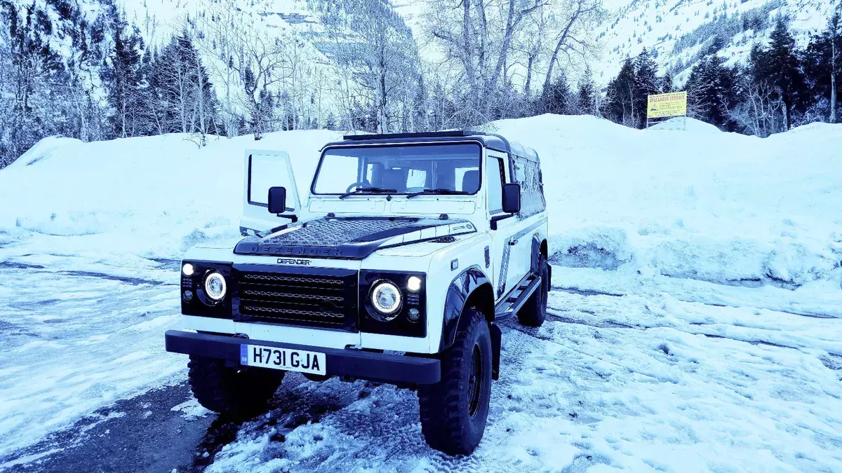 Classic Vintage Land Rover Defender 110 for Off-Grid Camping Search & Rescue 1993 Land Rover Defender