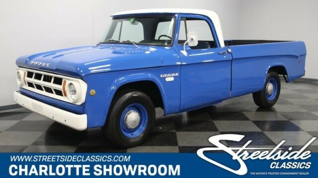 classic vintage mopar blue white black dash long bed manual straight drive 1968 Dodge Other Pickups --