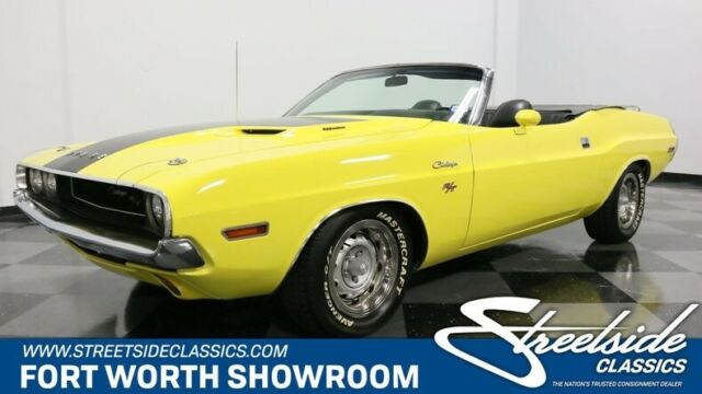 classic vintage mopar muscle 383 v8 auto convertible yellow 1970 Dodge Challenger R/T
