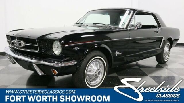classic vintage pony car c code 289 v8 auto air black 1965 Ford Mustang --