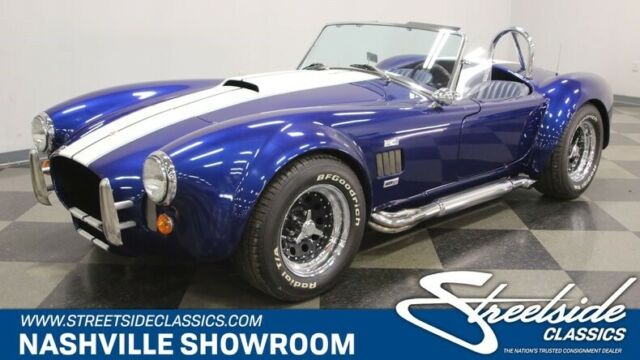 classic vintage racing blue 1966 Shelby Cobra --