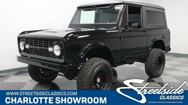 classic vintage restored early 1st gen bronco automatic FoMoCo triple black 1975 Ford Bronco 4x4 Explorer