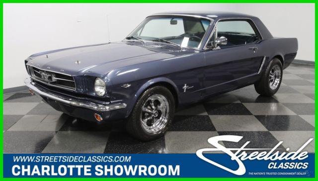 classic vintage stang pony keystone blue automatic chrome flowmaster edelbrock 1965 Ford Mustang
