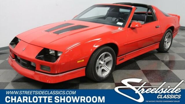 classic vintage t tops red black gray cloth interior tuned port injection chevy 1988 Chevrolet Camaro IROC Z/28