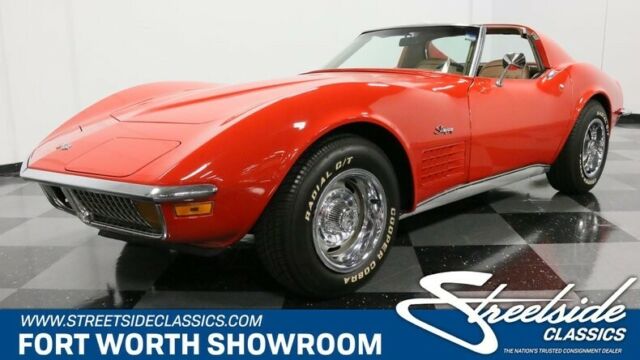 classic vintage vette original 350 v8 auto air red t-tops 1972 Chevrolet Corvette --