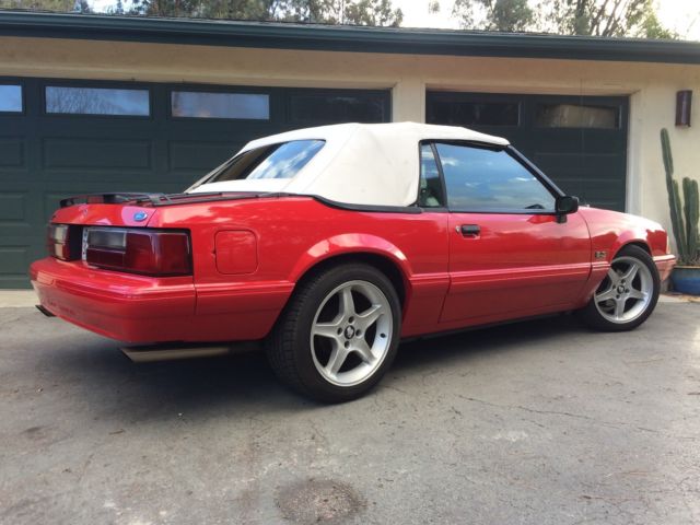 Clean 5.0 LX Convertible Fox Body! Beautiful paint, interior, strong engine. 1993 Ford Mustang LX