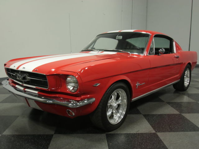 CLEAN A-CODE FASTBACK, STRONG 302 V8, ALUMINUM HEADS, 4-SPEED, LONGTUBE/DUALS!! 1965 Ford Mustang 2+2