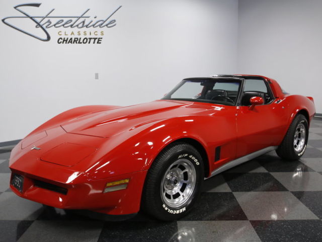 CLEAN & NICE, 350 V8, RARE 4 SPD, COLD A/C, PWR WIN, T-TOPS, SLICK PNT, FUN!! 1980 Chevrolet Corvette