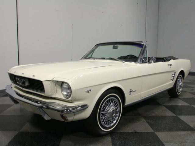 CLEAN C-CODE DROPTOP, STRONG 289 V8, AUTO, FACTORY A/C, POWER BRAKES, GR8 CAR!! 1966 Ford Mustang