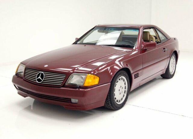 Clean Carfax Desert Red Metallic Nicely Maintained Interior 1990 Mercedes-Benz 300SL