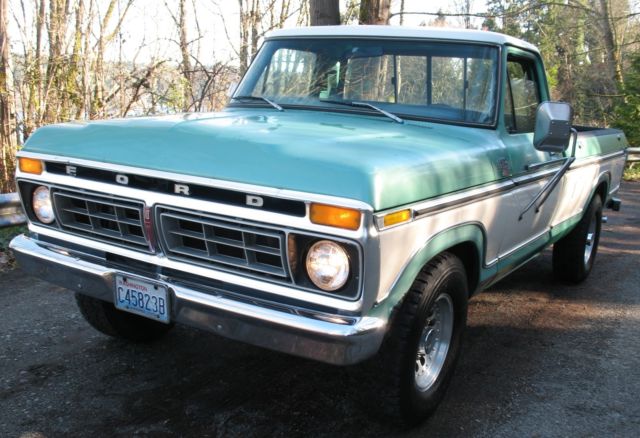 Clean Ford F 250 XLT Ranger Pickup Truck Classic F250 Camper Special lots Extra 1977 Ford F-250 F-250 Ranger XLT Camper Speecial
