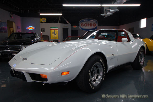 Close Ratio 4-Speed, FANTASTIC CONDITION, White/Red, LOW MILES 160+ Pics & Video 1978 Chevrolet Corvette L82 #'s Match