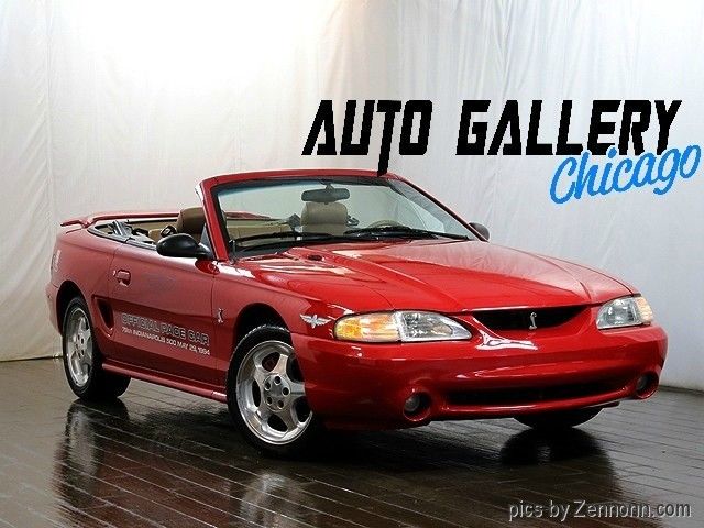 Cobra Convertible Indy 500 Pace Car Edition 1994 Ford Mustang 78337 Miles 1994 Ford Mustang Cobra Convertible Indy 500 Pace Car Edition