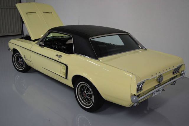 COLD Air Conditioning, Power Steering, DISC Brakes, OUTSTANDING body integrity 1967 Ford Mustang