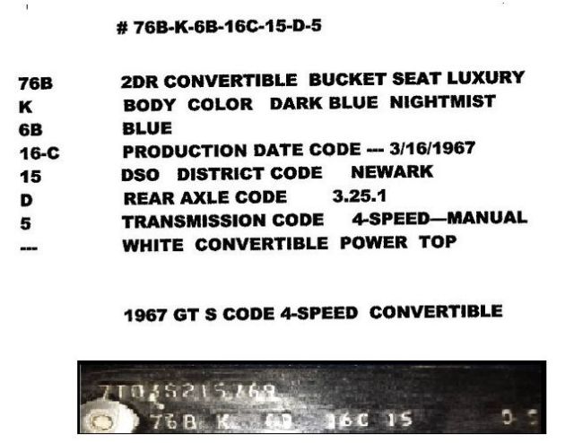 1967 Ford Mustang GT-S-CODE CONVERTABLE - photo 4